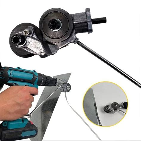 metal sheet nibbler cutter drill attachment|best metal nibbler drill attachment.